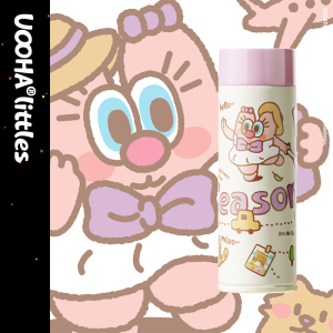 uooha简意保温杯陶瓷涂层内胆水杯女生迷你便携杯子儿童可爱随行