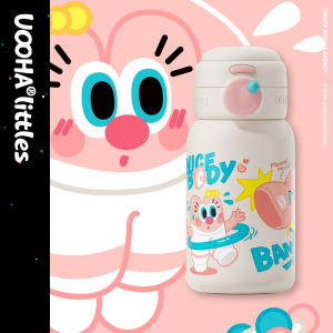 uooha随行吸管保温杯女生高颜值水杯儿童便携大容量可爱保冷杯子