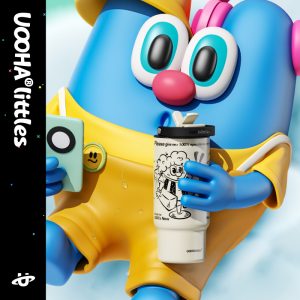 uooha吨霸保温杯可爱高颜值大容量吸管冰霸杯便携拎拎水杯礼物